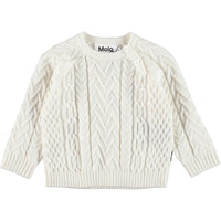 Molo White Star Bjork Sweater
