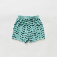 Hey kid Sage Sun Logo Shorts