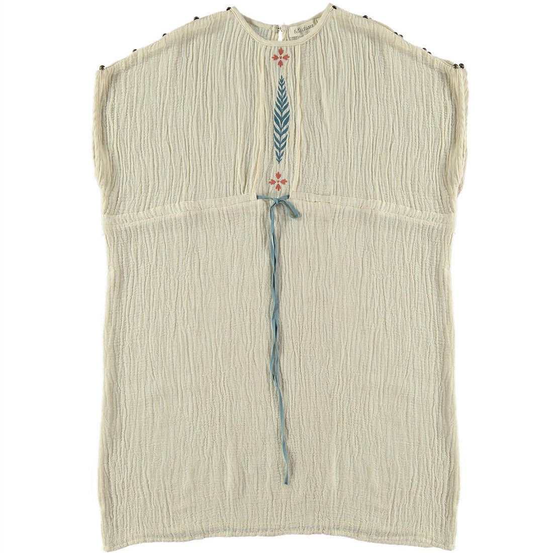 Belle Chiara Ecru Crinkle Muslin Daphne Dress