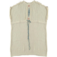 Belle Chiara Ecru Crinkle Muslin Daphne Dress