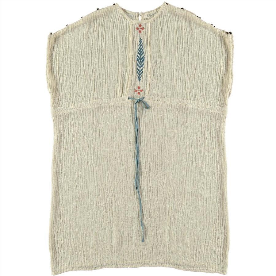 Belle Chiara Ecru Crinkle Muslin Daphne Dress