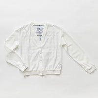 Hey kid Embroidered Plaid Terry Cardigan