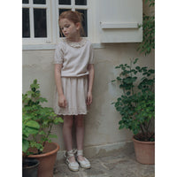 Louisiella Novella Knit Skirt- Pink Beige