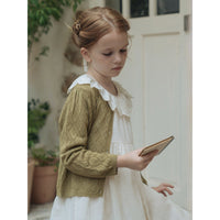 Louisiella Bellute Knit Cardigan- Olive