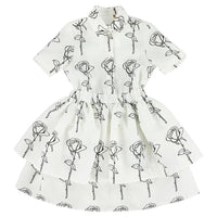 Caroline Bosmans Rose Soft Poppy Rose Dress