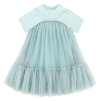 Caroline Bosmans Dark Mint Tulle Dress
