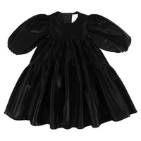 Caroline Bosmans Snake Tierred Puff Sleeve Dress