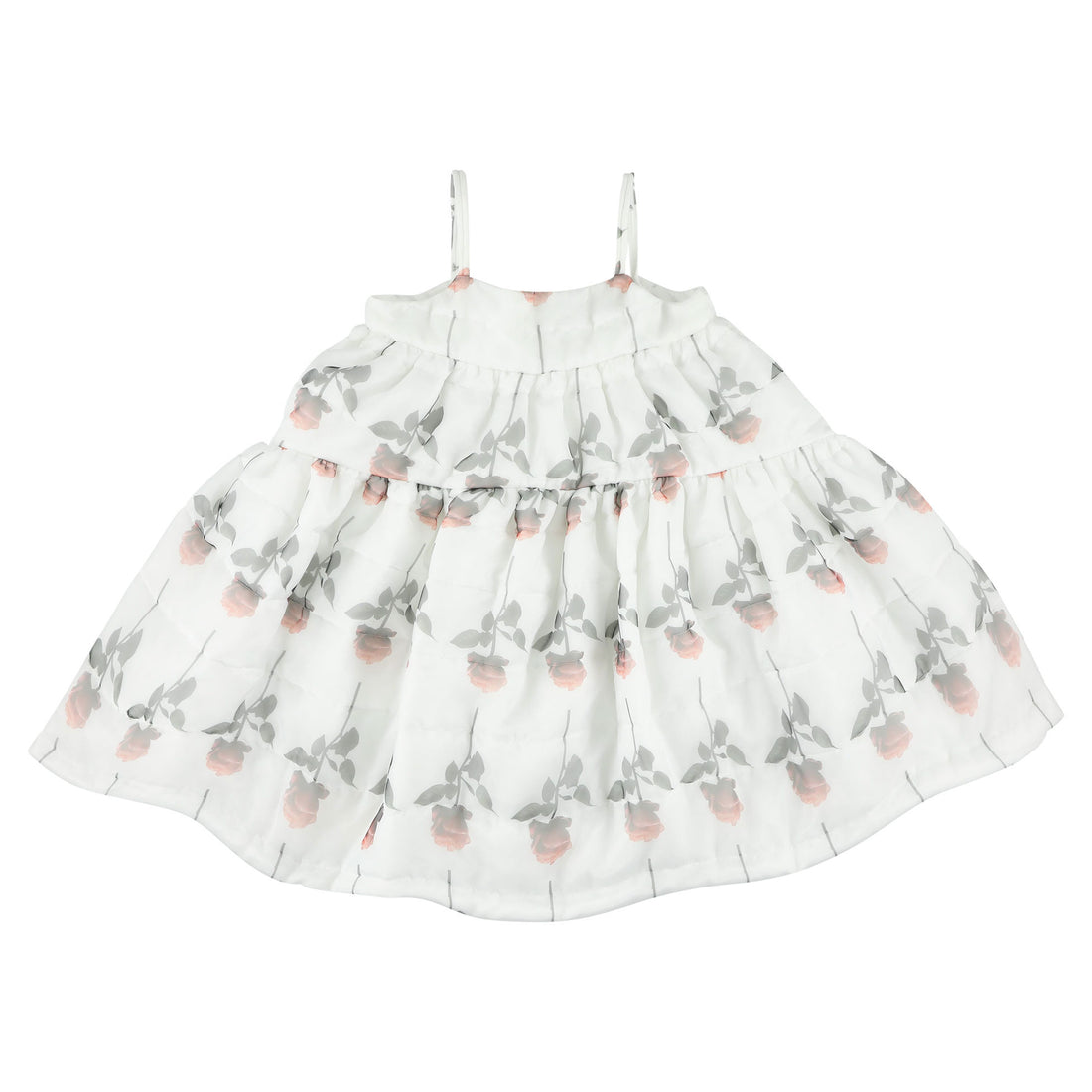 Caroline Bosmans Roses Mat Strap Dress