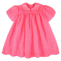 Caroline Bosmans Neon Pink Structured Dress