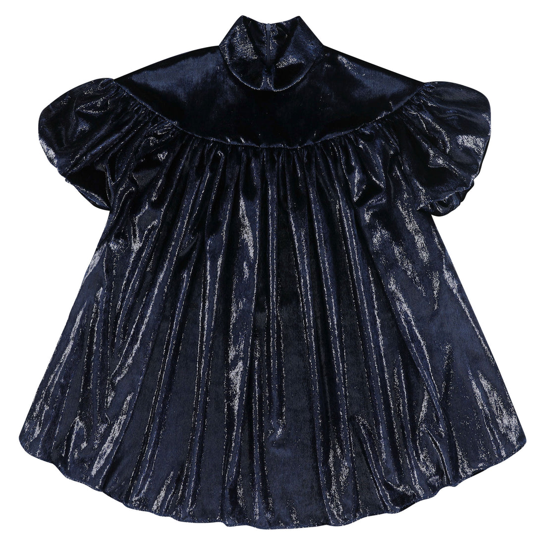 Caroline Bosmans Glitter Blue Flowy Dress