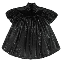Caroline Bosmans Glitter Black Flowy Dress
