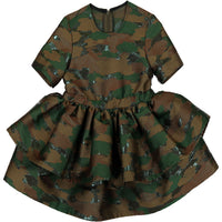 Caroline Bosmans Camouflage Stiff Dress