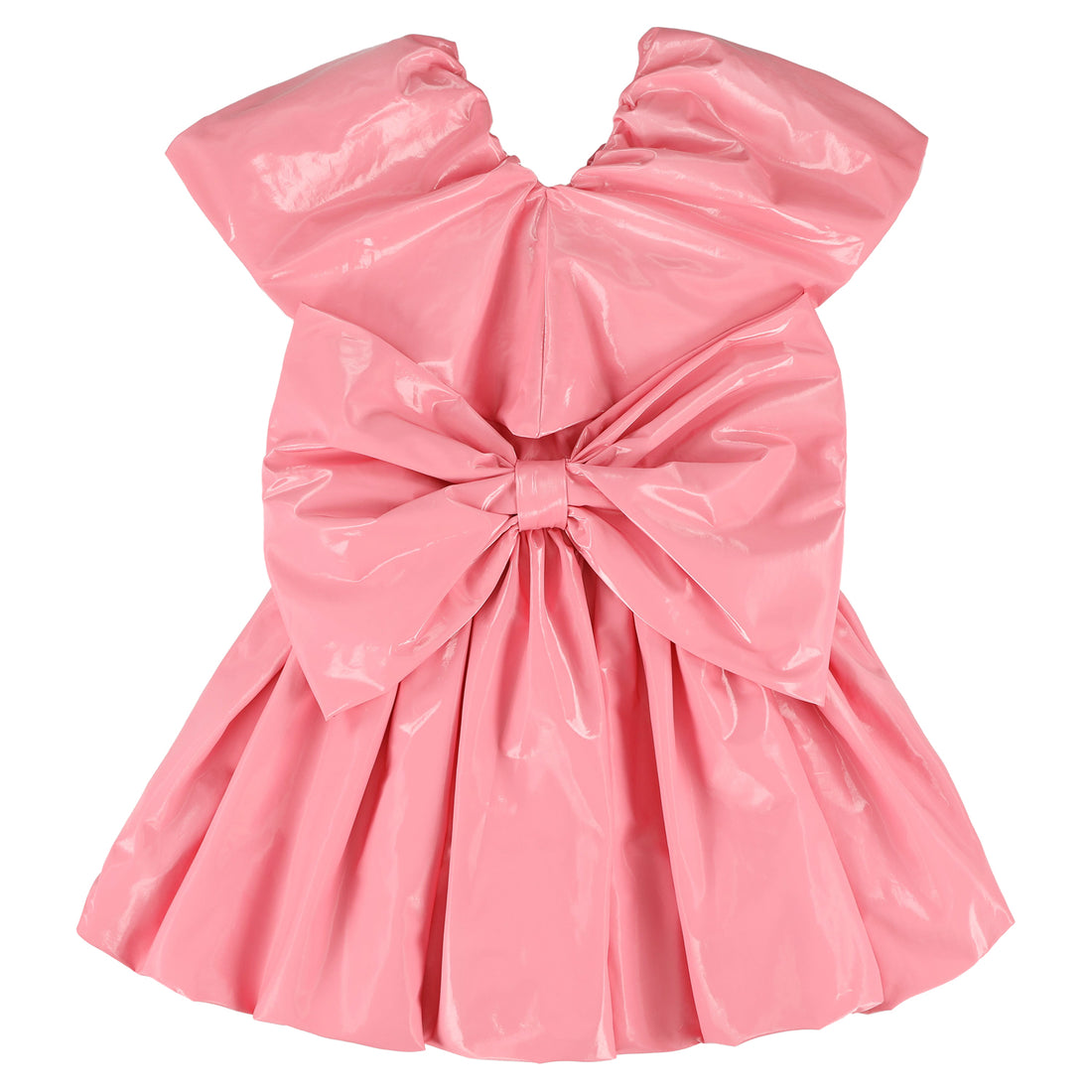 Caroline Bosmans Pink Glossy Dress