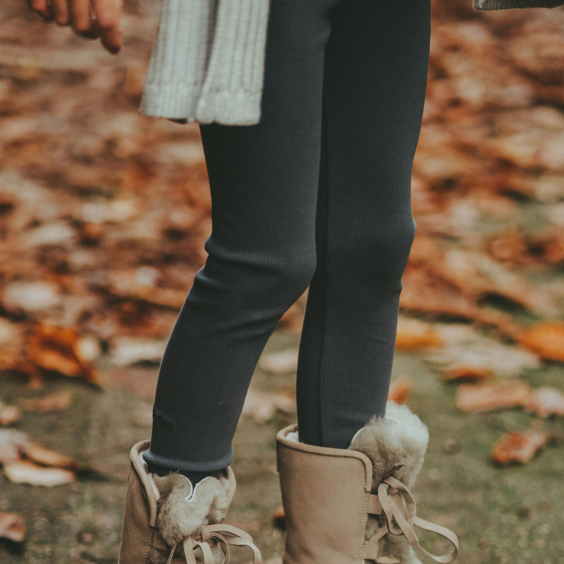 Donsje Dark Grey Melange Lusa Leggings
