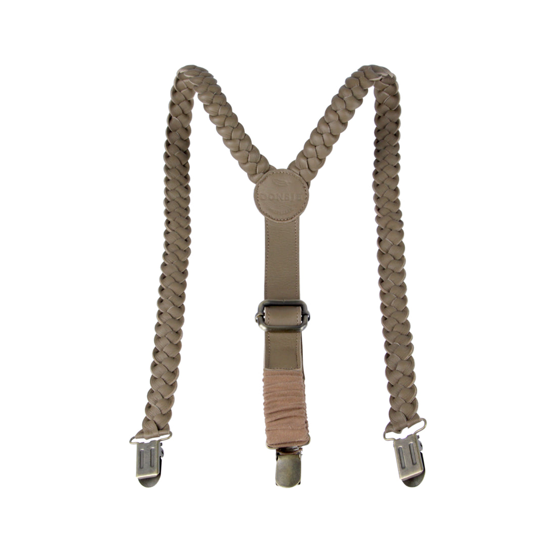 Donsje Army Leather Erbu Suspenders