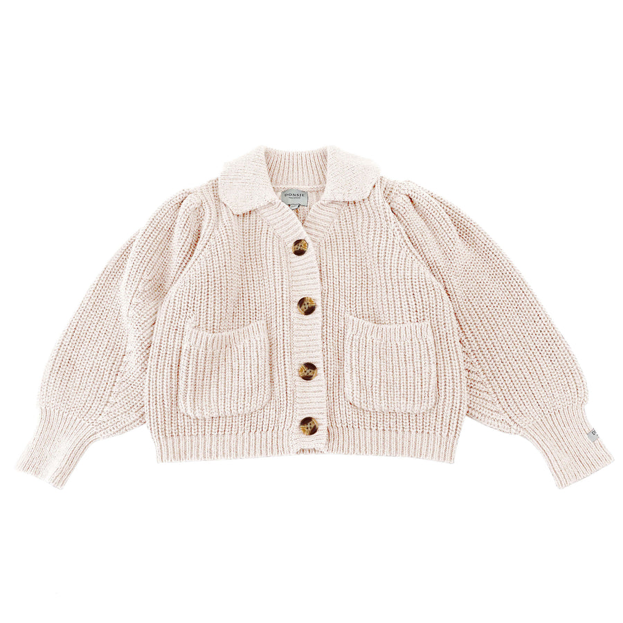 Donsje Lily White Riga Cardigan