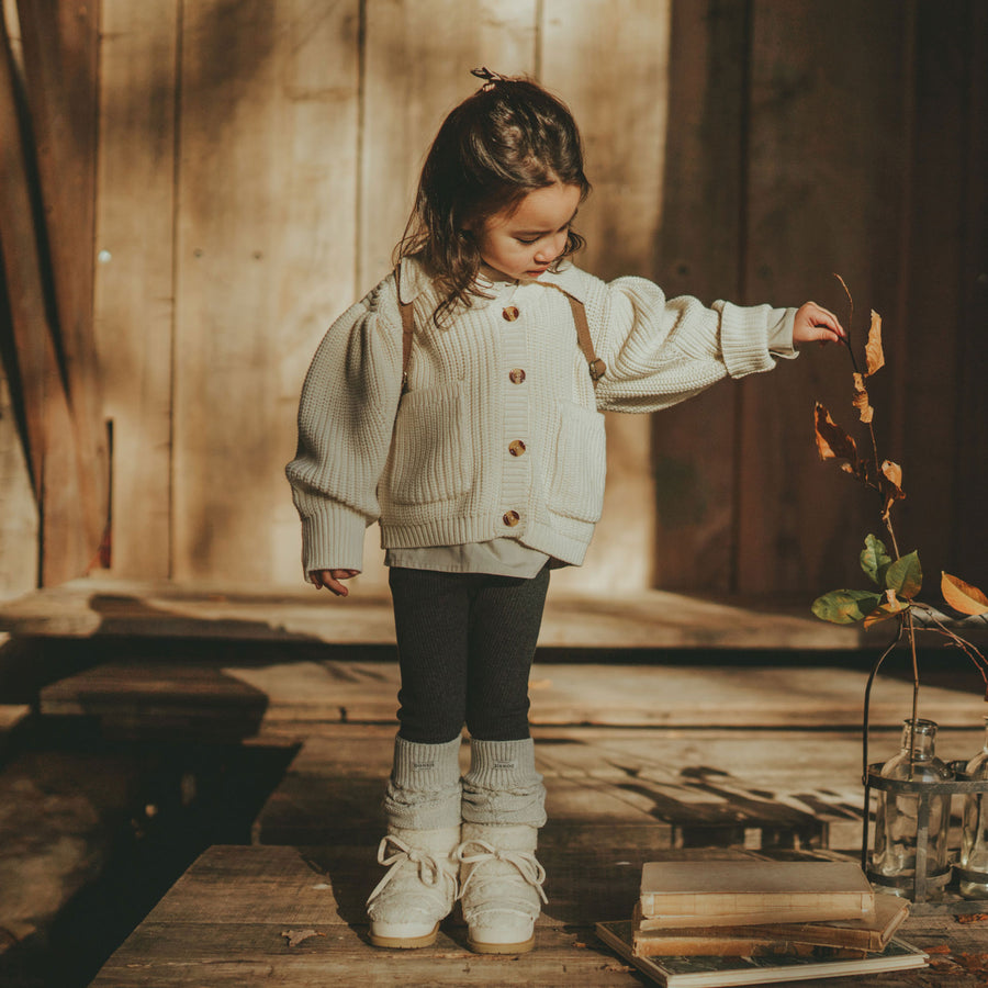 Donsje Lily White Riga Cardigan