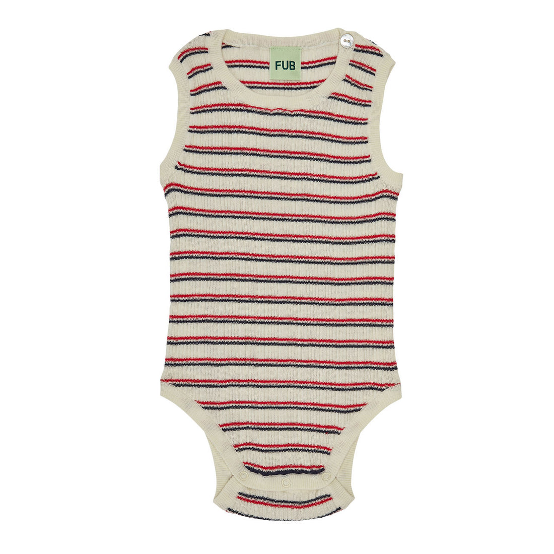 FUB Ecru/Dark Navy/Bright Red Baby Body
