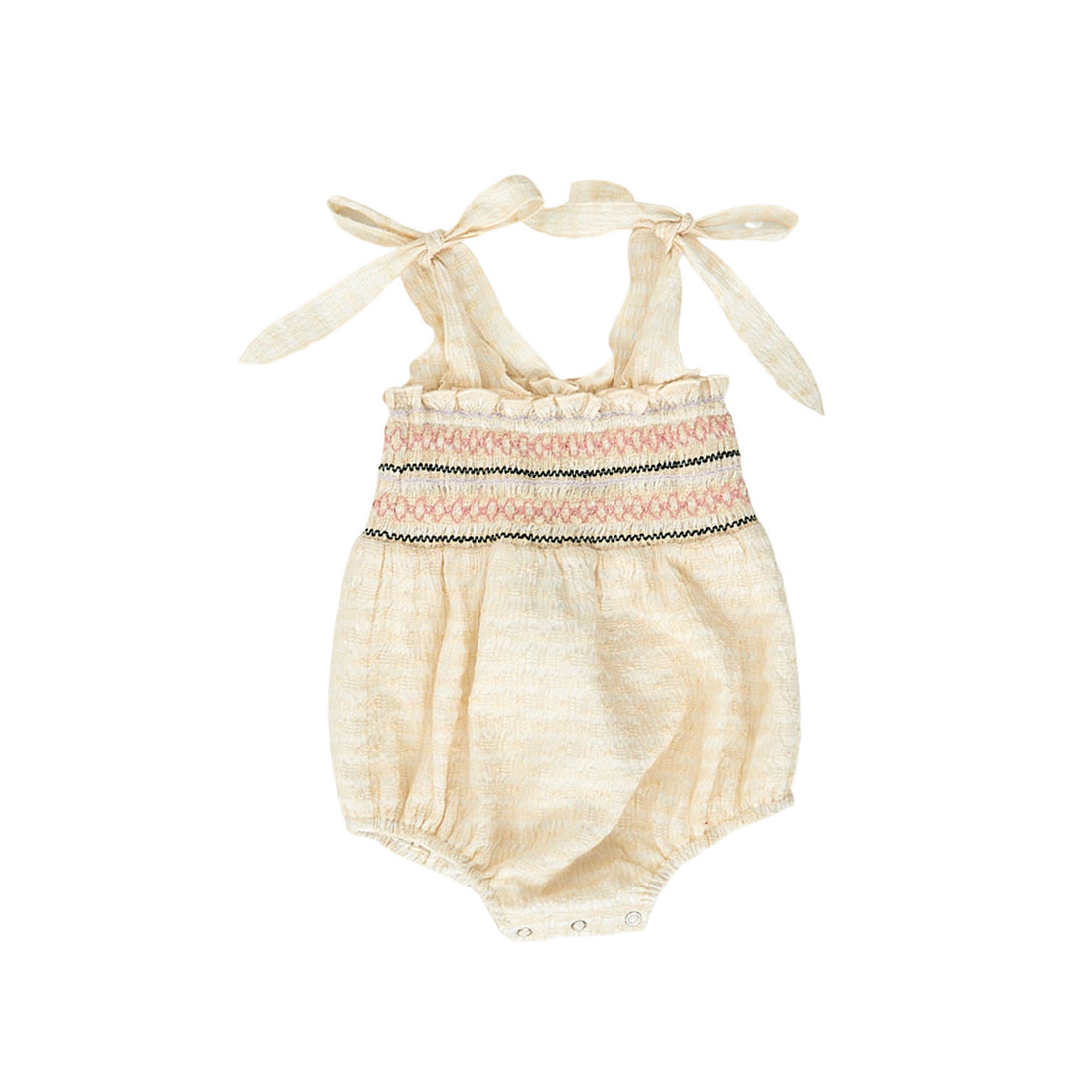 Hey Kid Smocking Detail Textured Onesie