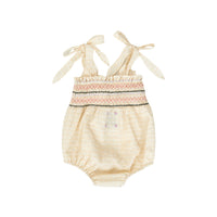 Hey Kid Smocking Detail Textured Onesie