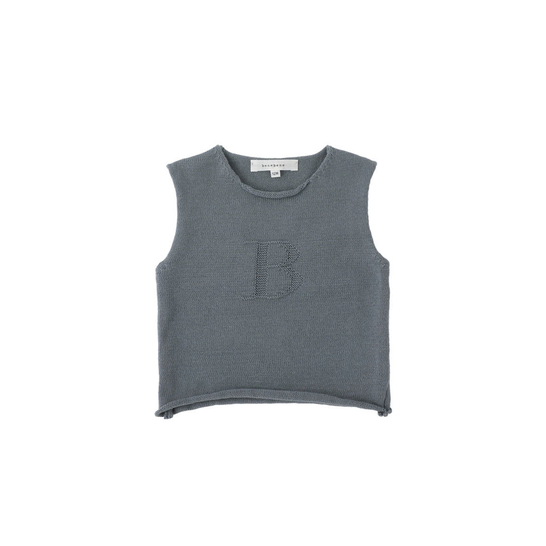 Bene Bene Grayish Blue Intarsia Vest