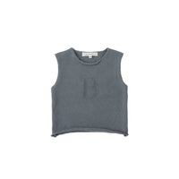 Bene Bene Grayish Blue Intarsia Vest