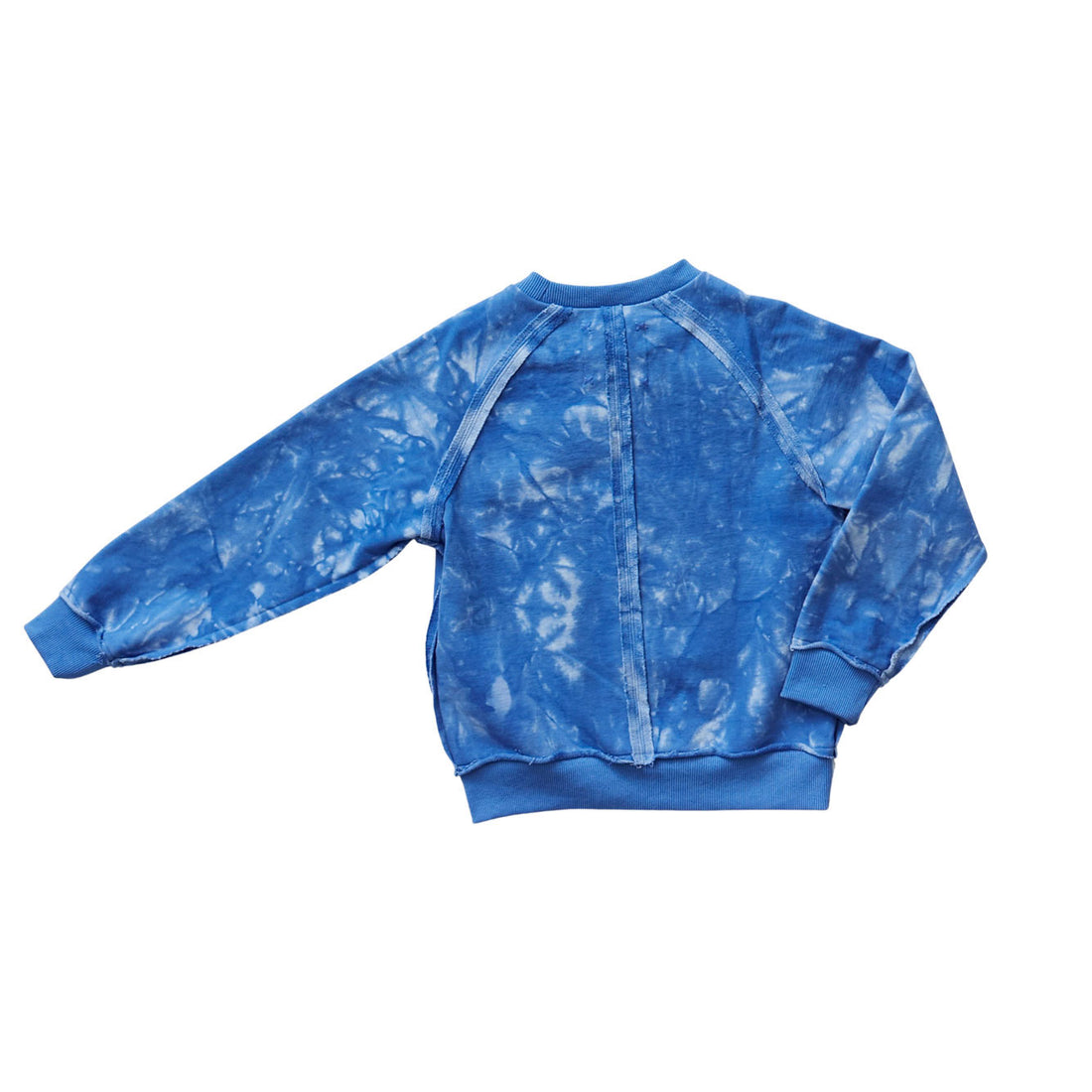 Hey kid Rugged Seam Tie- Dye Sweatshirt- Blue