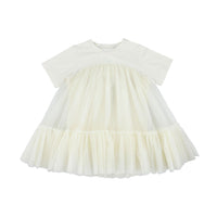 Caroline Bosmans Off White Oversized Tulle Dress