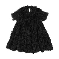 Caroline Bosmans Black Frill Puff Dress