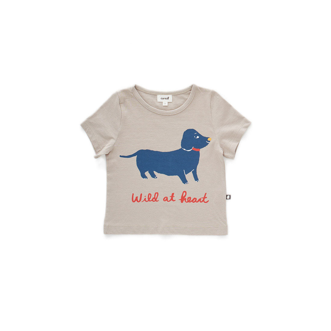 Oeuf Taupe Dog Tee