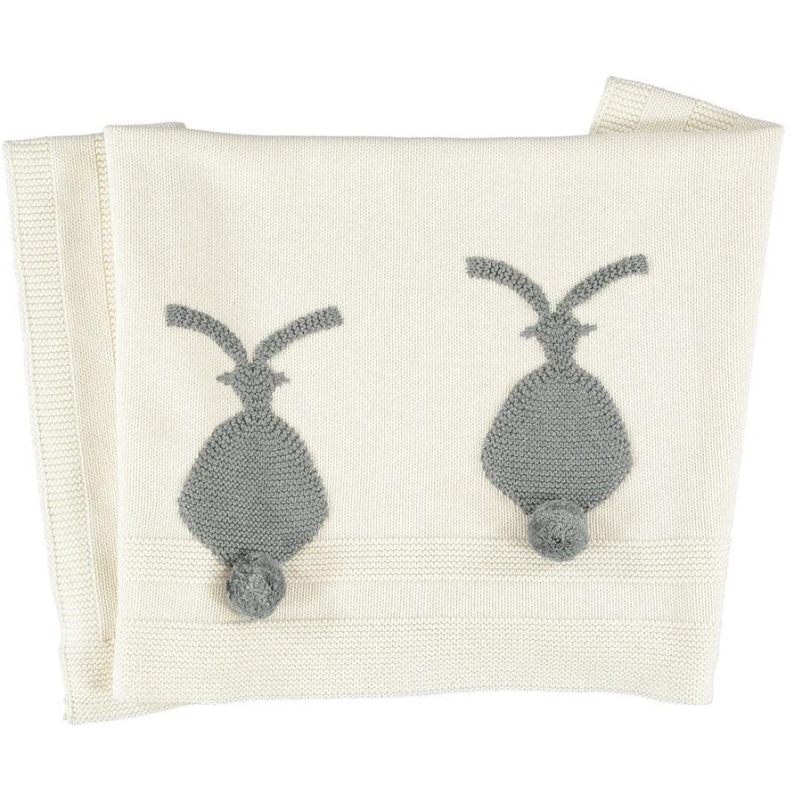 Stella McCartney Cream Knit Bunny Blanket