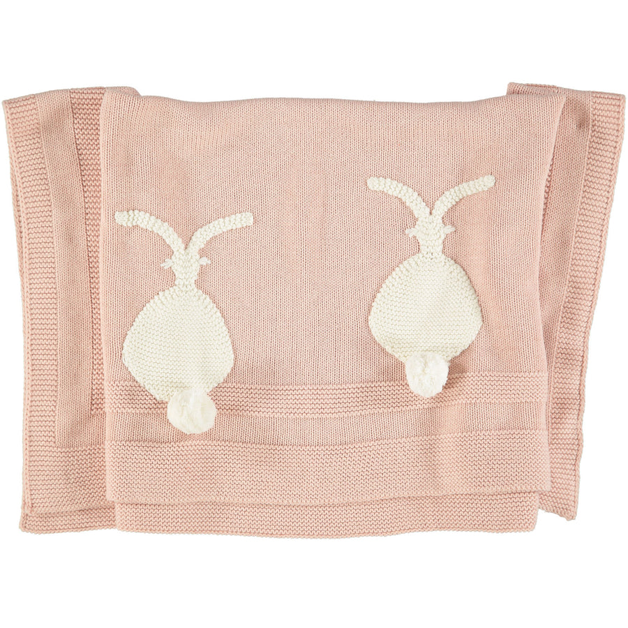 Stella McCartney Pink Knit Bunny Blanket