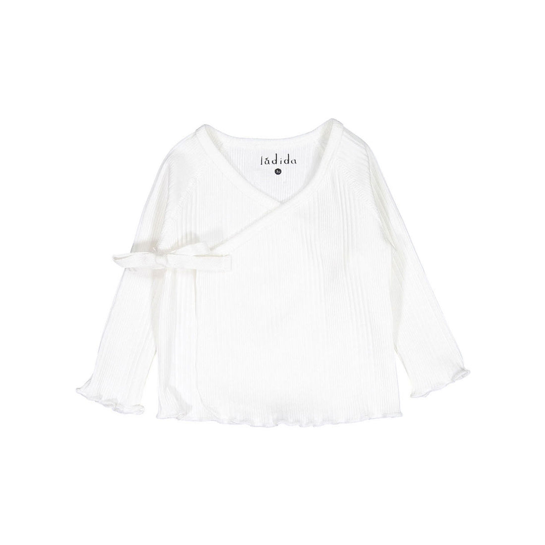 Ladida White Ribbed Footed Set