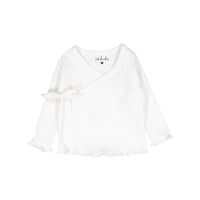 Ladida White Ribbed Footed Set