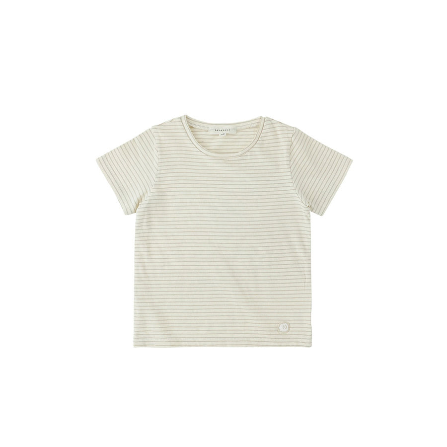 Bene Bene Beige Mini Stripe Dust Tee
