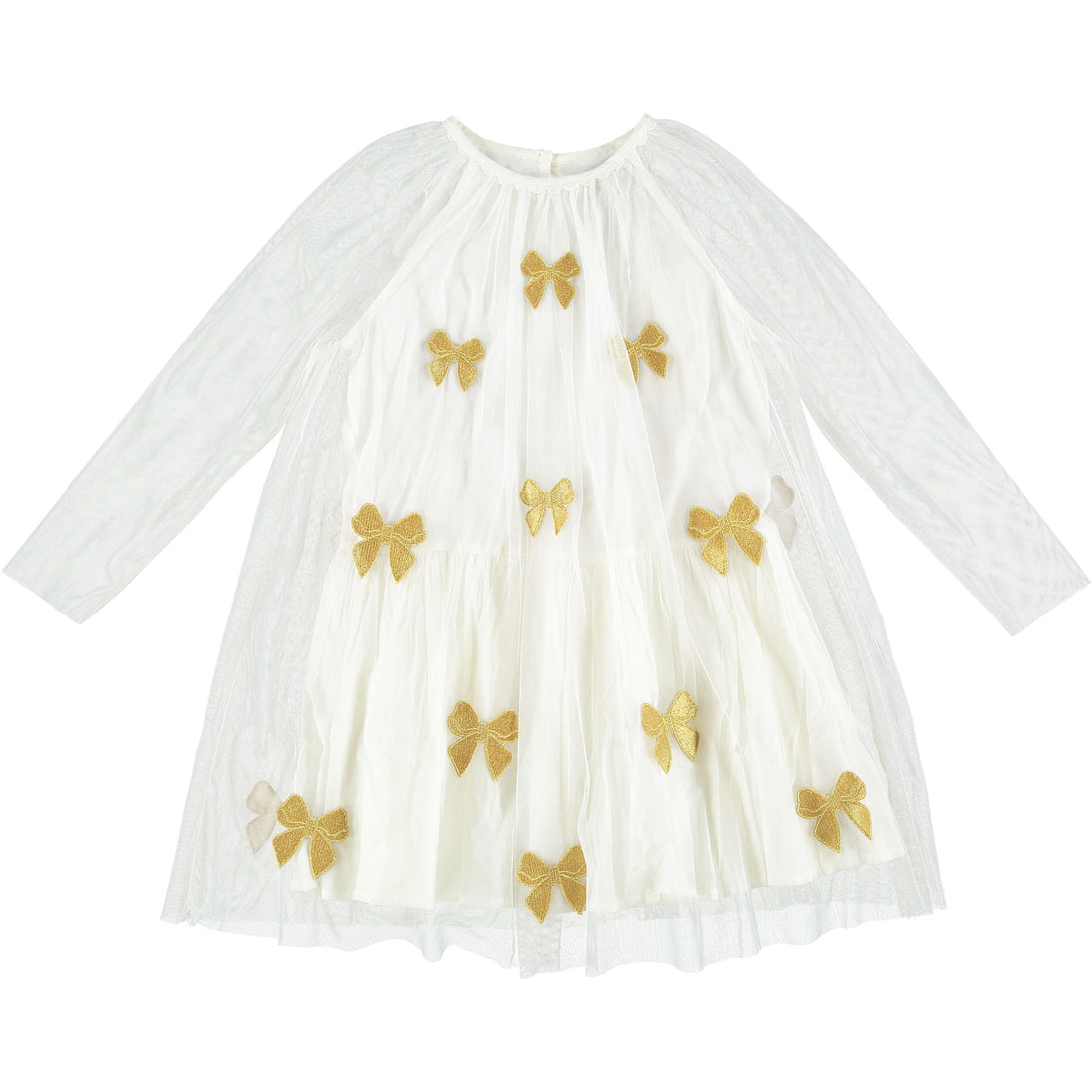 Stella McCartney Gold Bow Misty Tulle Dress