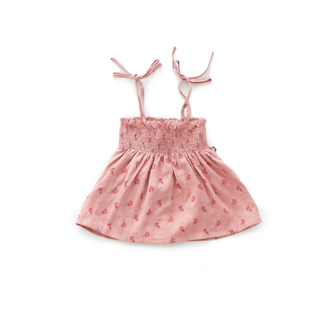Oeuf Rose Flowers Tie Strap Top