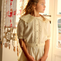 Bonjour Diary Crop Shirt and Skirt Set