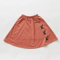 Hey kid Red Embroidered Beach Skirt