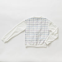 Hey kid Embroidered Plaid Terry Cardigan