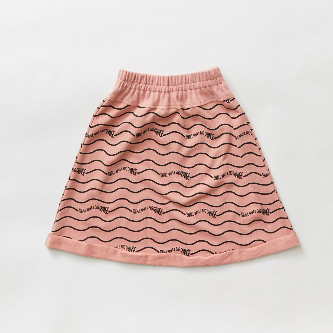 Hey kid Salmon Sun Logo Skirt