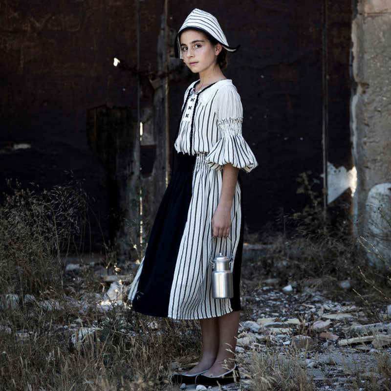 Belle Chiara Black Peasant Long Skirt