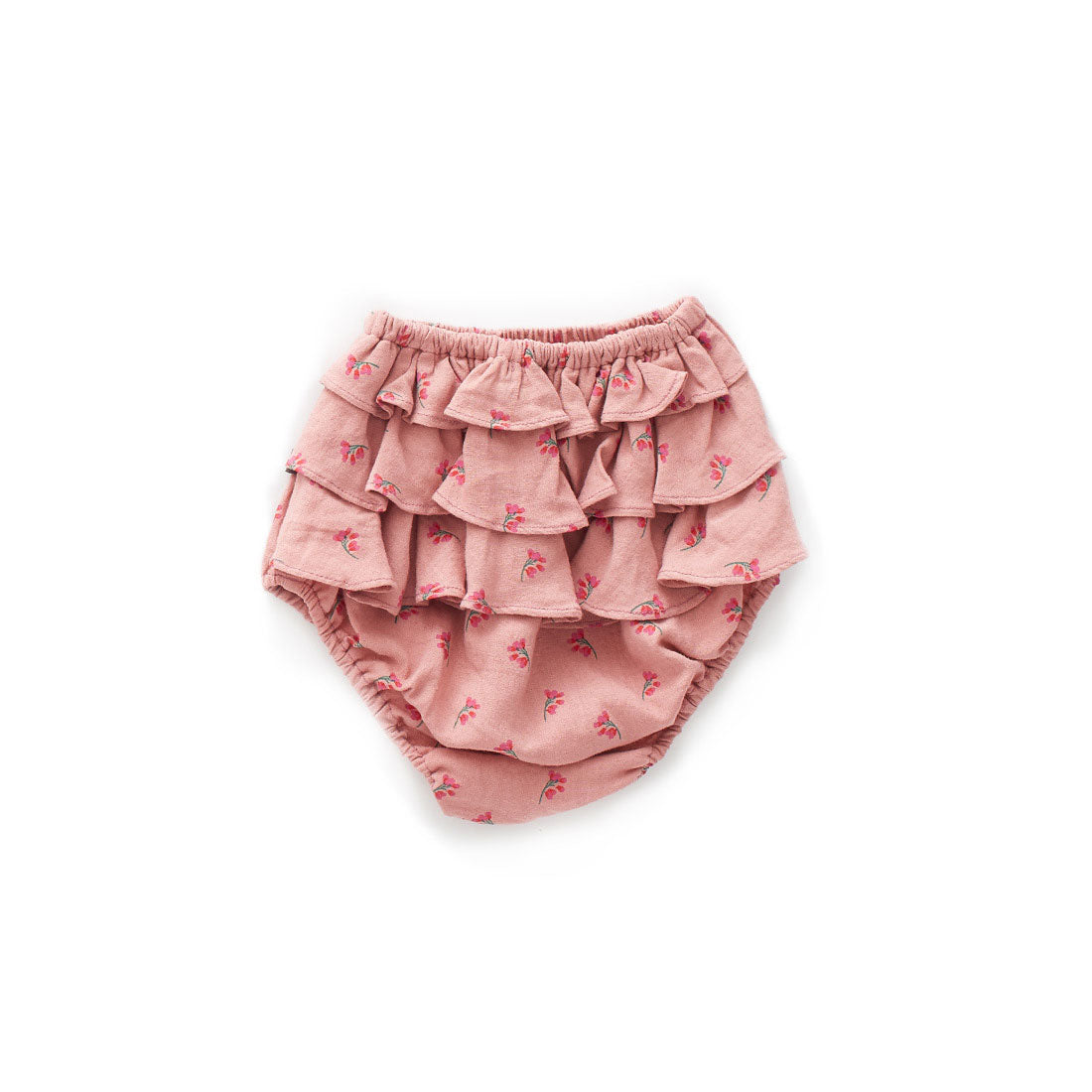 Oeuf Rose Flowers Ruffle Diaper Cover