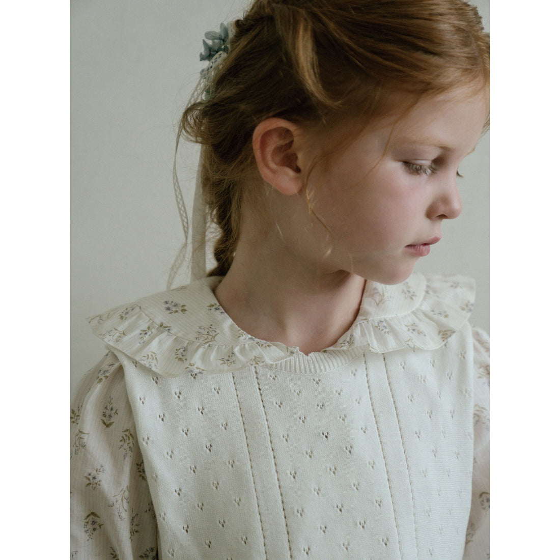 Louisiella Davian Knit Vest-  Vanilla White