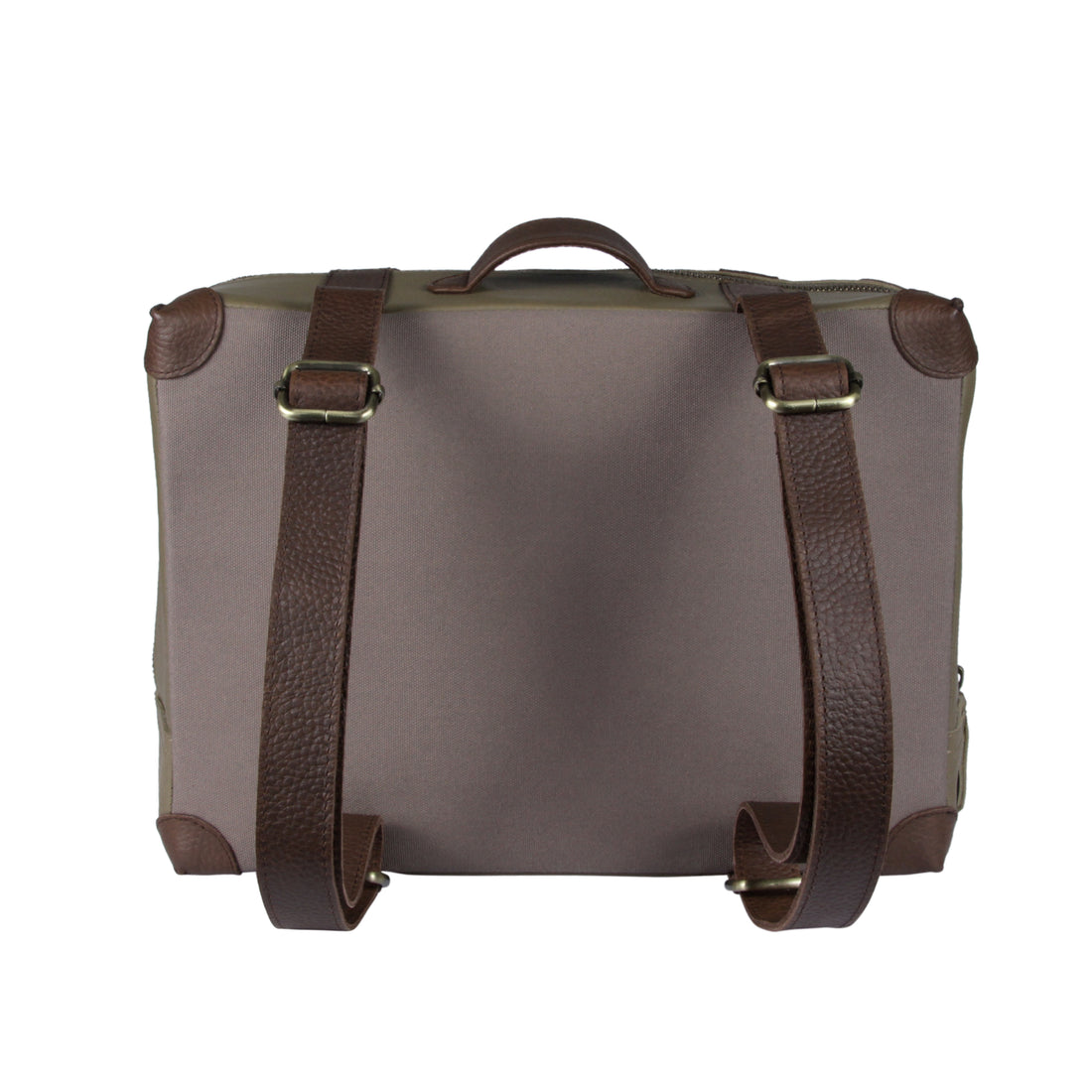 Donsje Army Leather Animals Travis Travel Backpack