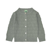 FUB Baby Pointelle Cardigan - Pale Sage