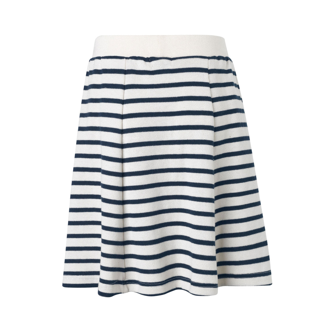 Mads Norgaard Navy Stripe Flair Skirt