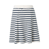 Mads Norgaard Navy Stripe Flair Skirt