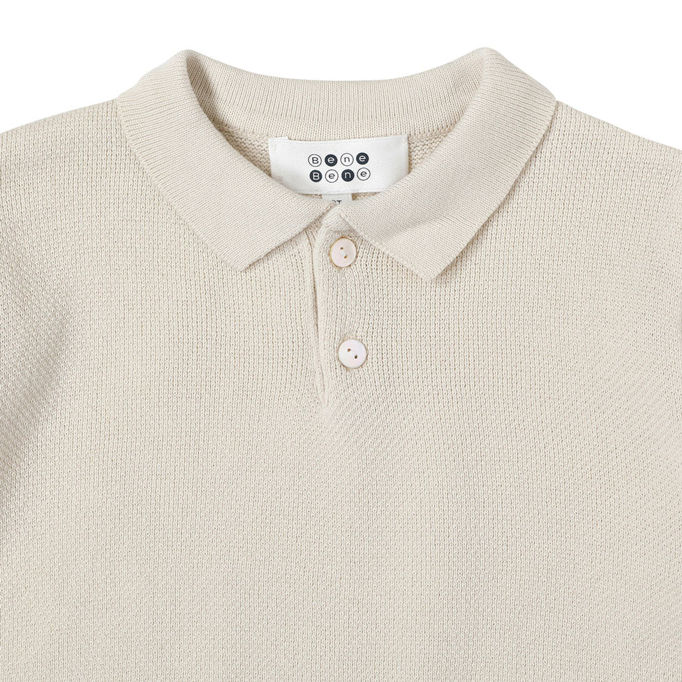 Bene Bene  Ecru Tennis Boy Knit Tee