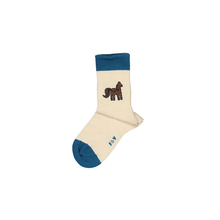 Fin and Vince Socks - Embroidered Pony